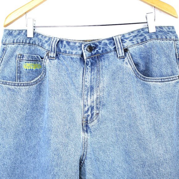 Empyre Ultra Loose Fit Colby Light Wash Skate Baggy Jeans Sz 34 Y2K Vintage SK8R - Picture 3 of 11